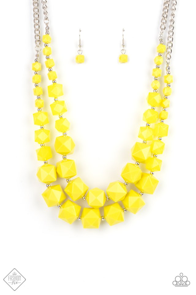 Paparazzi Summer Excursion Yellow Necklace