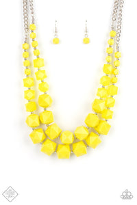 Paparazzi Summer Excursion Yellow Necklace