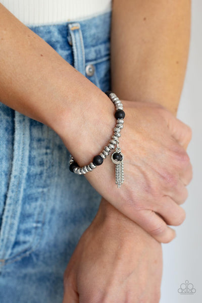 Paparazzi Whimsically Wanderlust Black Bracelet