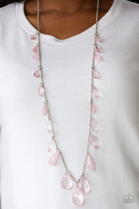 Paparazzi GLOW And Steady Wins The Race - Pink Necklace
