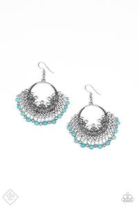 Paparazzi Canyonlands Celebration - Blue Turquoise Stone - Earrings - Fashion Fix