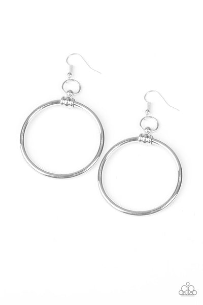 Paparazzi Total Focus - Silver Earrings