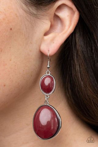 Paparazzi Soulful Samba - Red Earrings