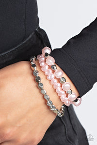 Paparazzi Shoreside Soiree - Pink Bracelet