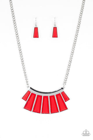 Paparazzi Glamour Goddess - Red Necklace