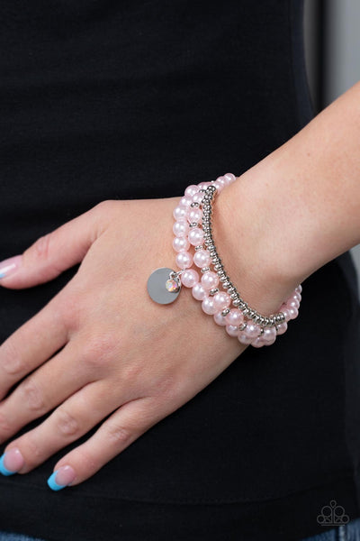 Paparazzi Pearly Professional - Pink Bracelet