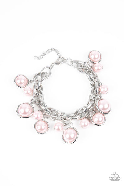 Paparazzi Orbiting Opulence - Pink Pearl Bracelet