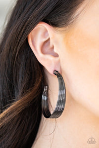 Paparazzi Live Wire Black Earrings