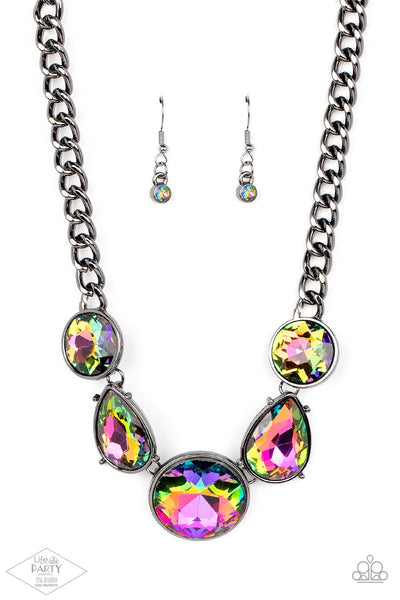 Paparazzi All The Worlds My Stage - Multi Oil Spill Necklace