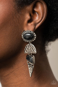 Paparazzi Earthy Extravagance - Black Earrings