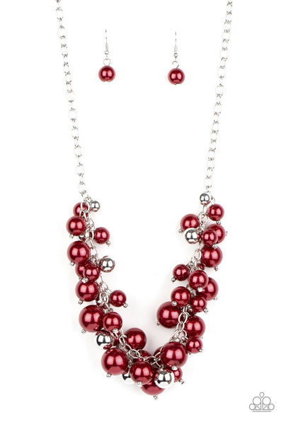 Paparazzi Uptown Upgrade - Red Necklace