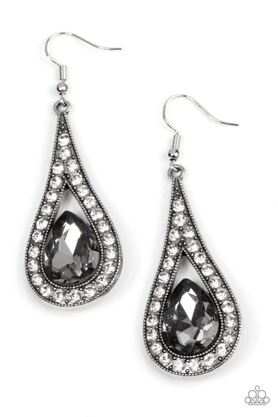 Paparazzi A-Lister Attitude - Silver Earrings