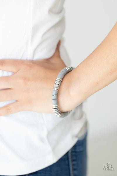 Paparazzi Stacked In Your Favor - Silver Bracelet