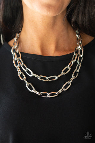 Paparazzi Make A CHAINge - Silver Necklace