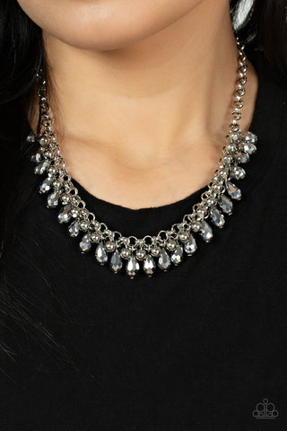 Paparazzi Metro Monarchy - Silver Necklace