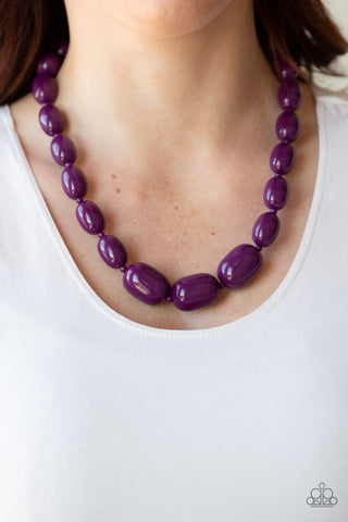 Paparazzi Poppin Popularity - Purple Necklace