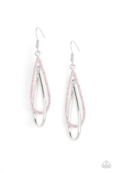 Paparazzi Spotlight Splendor - Pink Earrings