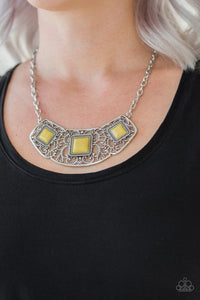 Paparazzi Feeling Inde-PENDANT - Yellow Necklace