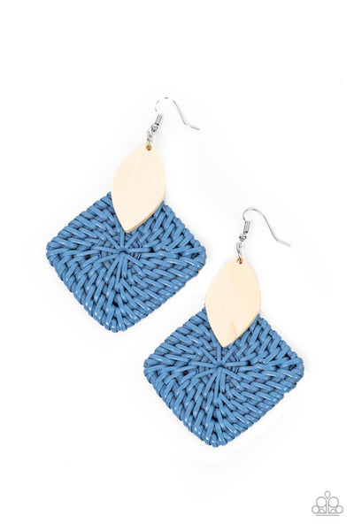 Paparazzi Sabbatical WEAVE - Blue Earring