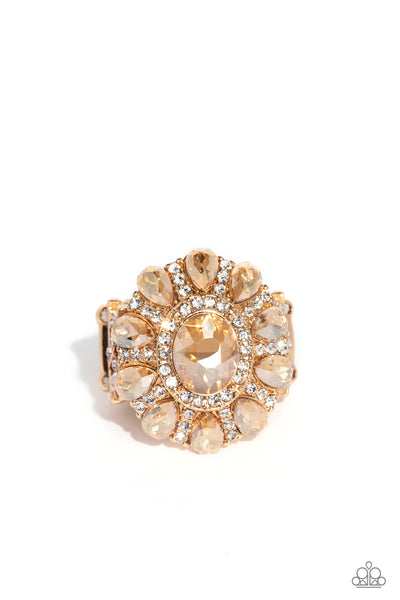 Paparazzi GLIMMER and Spice - Gold LOP Ring