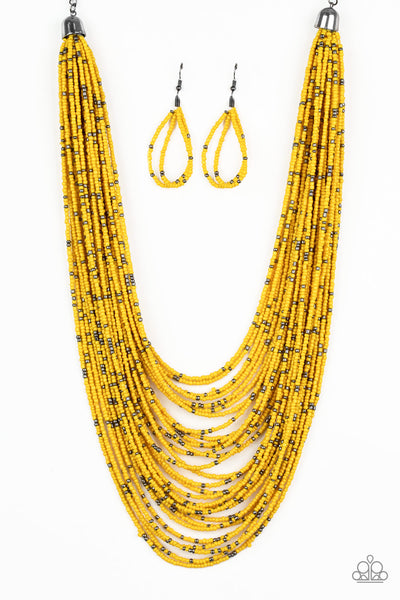 Paparazzi Rio Rainforest - Yellow Seed Bead Necklace