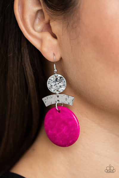 Paparazzi Diva Of My Domain - Pink Earrings