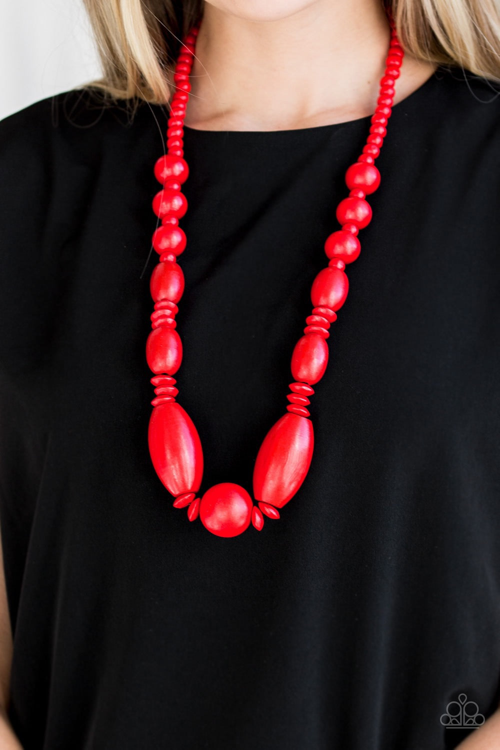 Paparazzi Summer Breezin - Red Necklace