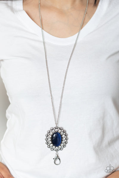 Paparazzi Oh My Medallion Blue Necklace