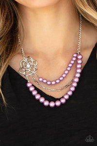 Paparazzi Fabulously Floral - Purple Necklace