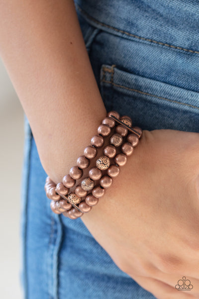 Paparazzi Trail Treasure - Copper Bracelet