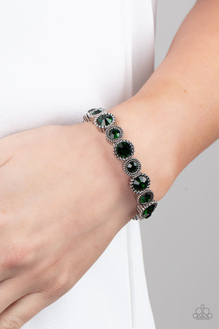 Paparazzi Phenomenally Perennial Green Bracelet