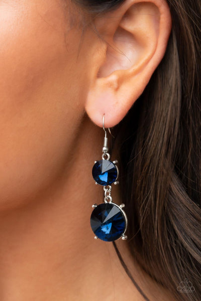 Paparazzi Sizzling Showcase - Blue Earrings
