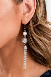 Paparazzi Going Dior to Dior White Pearl Earrings