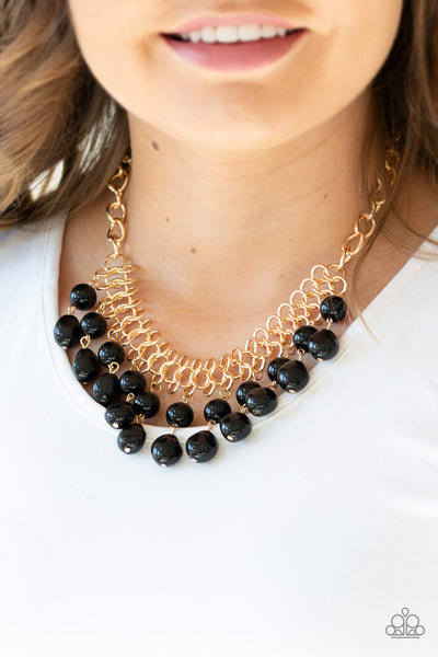 Paparazzi Fifth Avenue Fleek Black Necklace