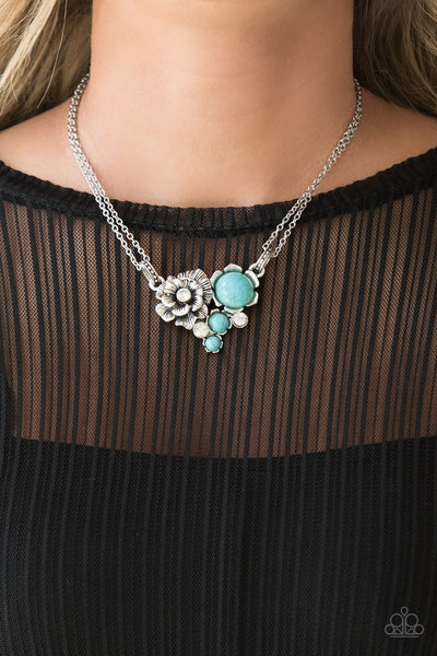 Paparazzi Desert harvest blue necklace