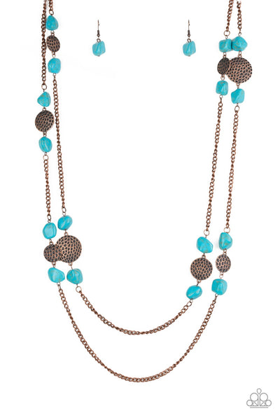 Paparazzi Mountain Movement - Copper Necklace