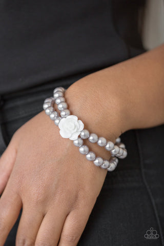 Paparazzi Posh and Posy - Silver Bracelet