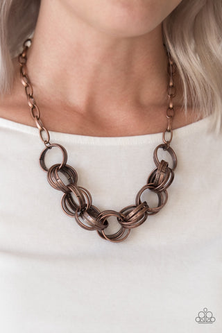 Paparazzi Statement Made - Copper Necklace