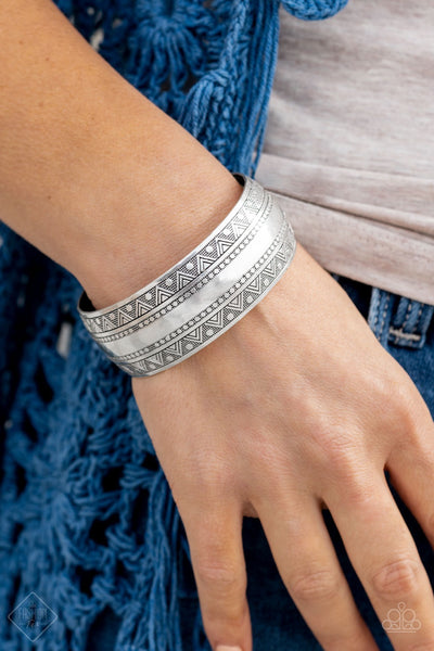 Paparazzi Desert peaks silver cuff bracelet