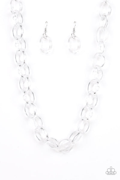 Paparazzi Ice Queen - White Necklace