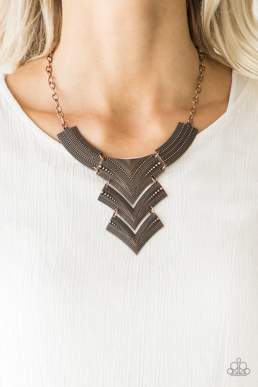 Paparazzi Pharaoh-copper Necklace