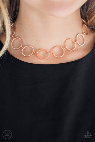 Paparazzi Retro Metro - Copper Necklace