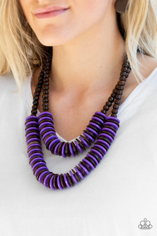 Paparazzi Dominican Disco - Purple Necklace