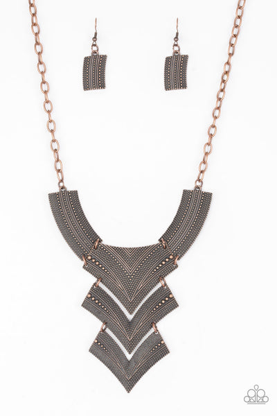 Paparazzi Pharaoh-copper Necklace