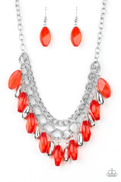 Paparazzi Spring Daydream-Red Necklace