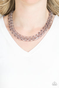 Paparazzi Put It On Ice- Silver Necklace