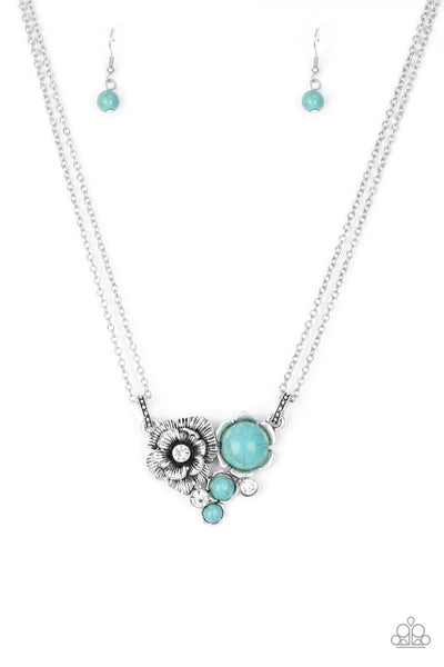 Paparazzi Desert harvest blue necklace