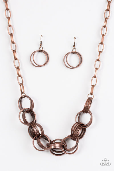 Paparazzi Statement Made - Copper Necklace