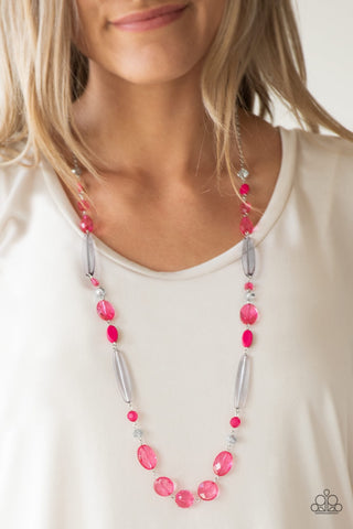 Paparazzi Quite Quintessence - Pink Necklace